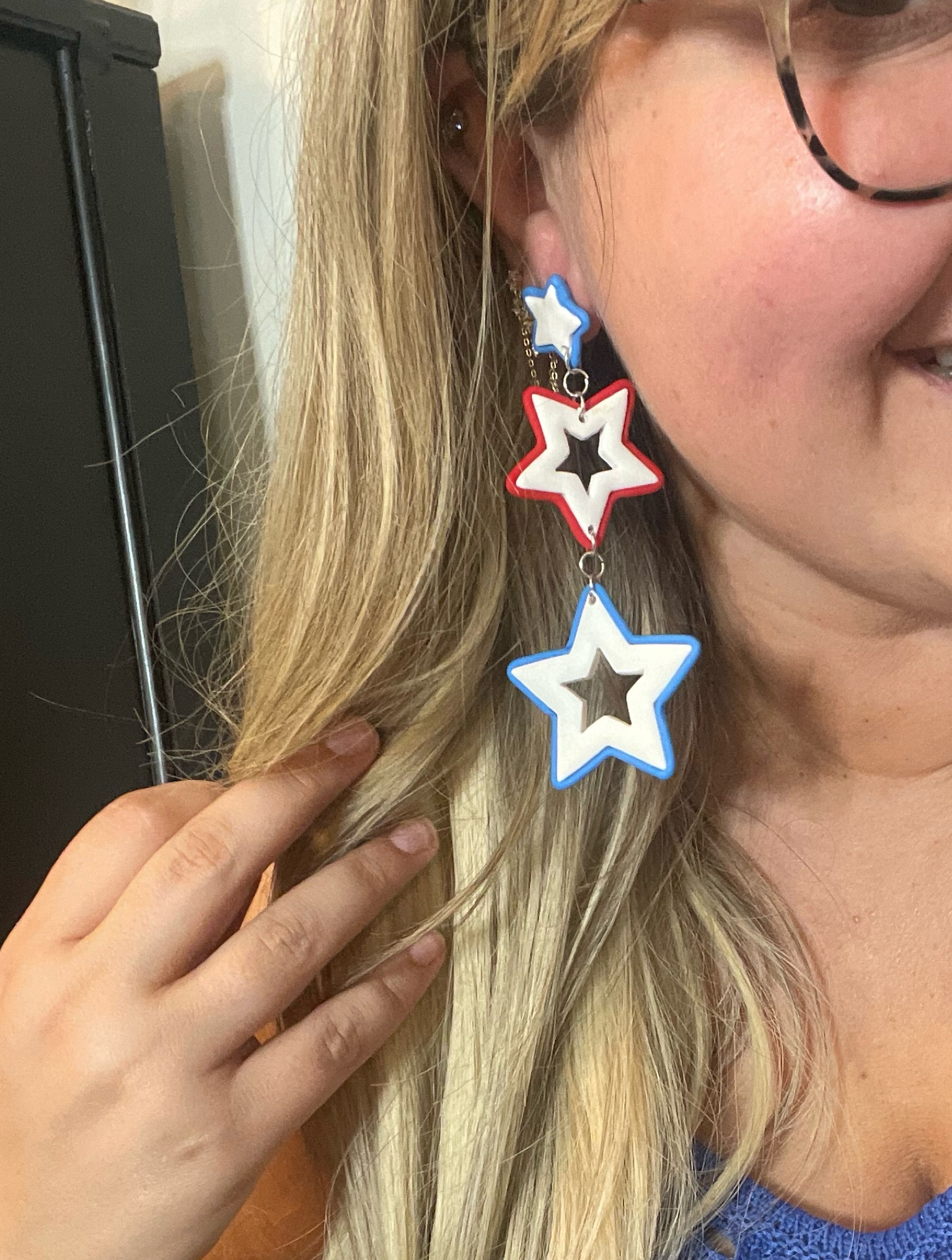 Forth of July earrings 
4th of July
Accessories 
Flag 
Red white and blue 
Star dangle earrings 
Blue and white checkered print 
Red white and blue sprinkles 
July jewelry 
Etsy finds 
Target 
Walmart 
Affordable fashion 
Amazon 
4th of July outfits 
Forth of july
4th 
July
Stars
Stripes
Flag
Holiday
Summer
Vacation 
Disney 
Parks
USA
Clairs
Amazon finds
Midsize 
Plus size
Shein
Walmart
Ltkunder100 
Ltkunder25 
Ltkunder50
Pinklily 
Pool party 
Swimsuits

#LTKStyleTip #LTKPlusSize #LTKSeasonal