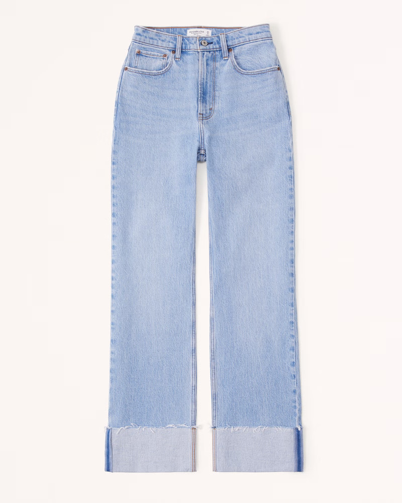 Curve Love High Rise 90s Relaxed Jean | Abercrombie & Fitch (US)