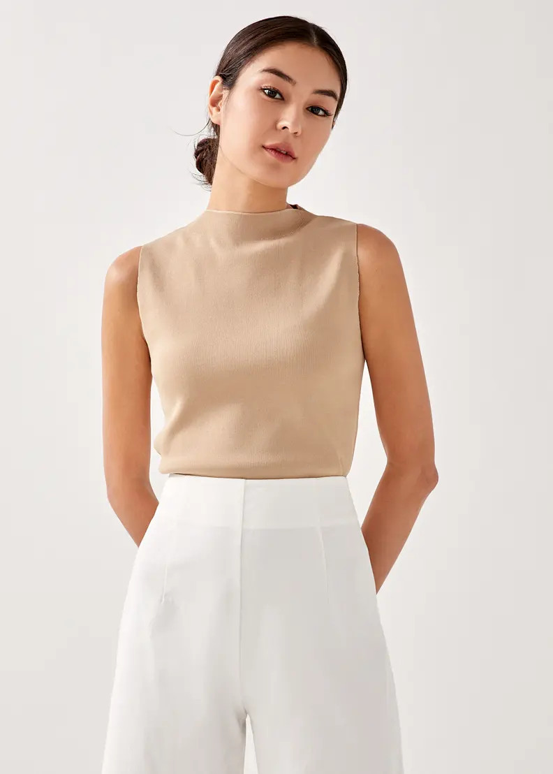 Haniela Funnel Neck Knit Top | Love, Bonito USA