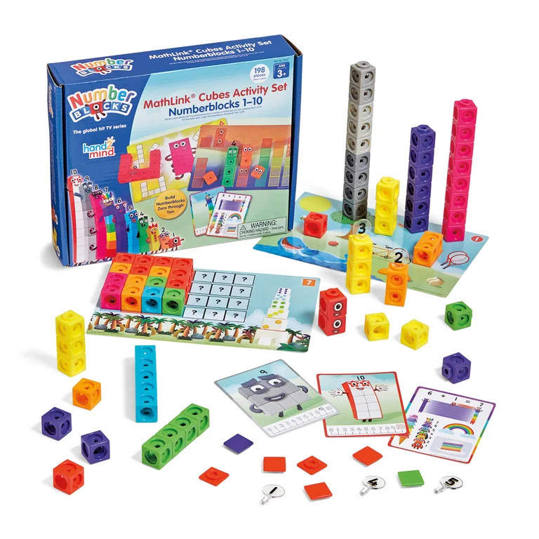 hand2mind MathLink Cubes Numberblocks 1-10 Activity Set, Math Games for Kids, Ages 3+ | Walmart (US)