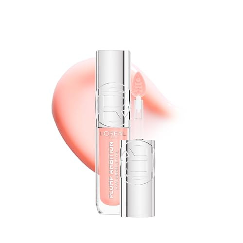 L’Oreal Paris Plump Ambition Tinted Lip Oil, Plumping Lip Gloss, Gentle Tingling, Non Sticky, Hydrating and Moisturizing, Infused with Hyaluronic Acid, MILKY NU, 5 ml | Amazon (CA)