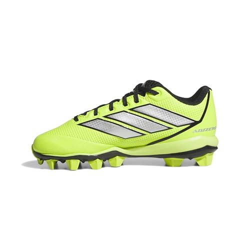 adidas Unisex Kids Adizero Impact Molded 2.0 Baseball (Toddler/Little Kid/Big Kid) Solar Slime/Silver Metallic/Black 10 Medium Toddler | Amazon (US)