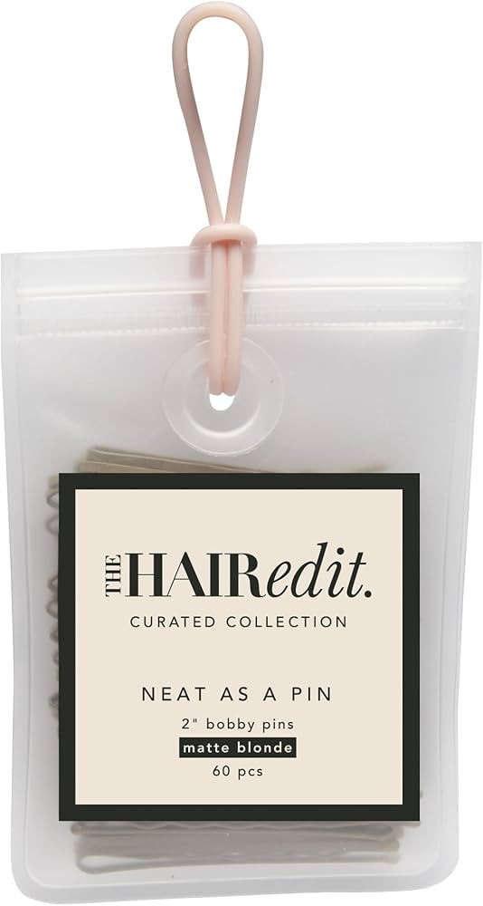 The Hair Edit Neat As a Pin Bobby Pins – Professional Grade 2" Matte Blonde Hair Pins With Stor... | Amazon (US)