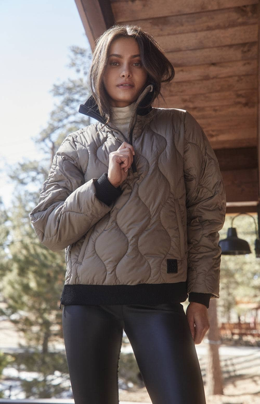 Nelly 1/2 Zip Pullover Jacket | Birch | Alp N Rock