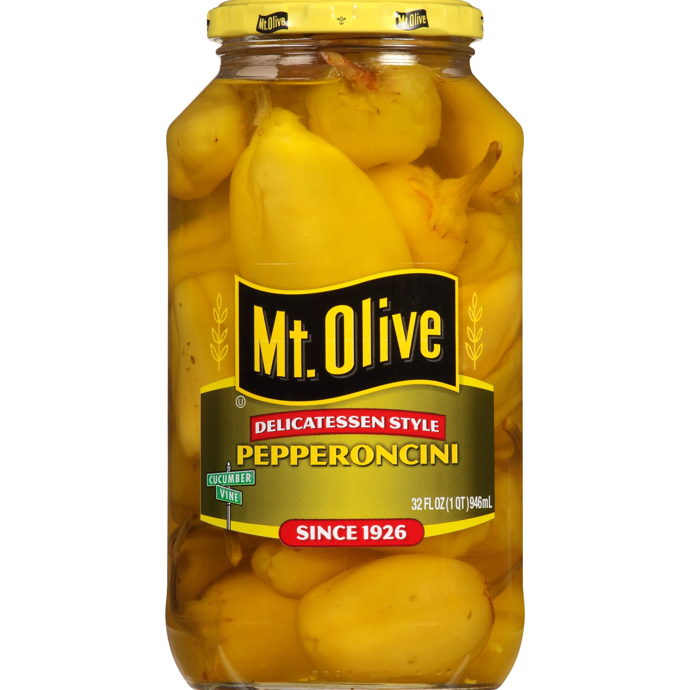 Mt. Olive Delicatessen Style Whole Pepperoncini, 32 fl oz Jar | Walmart (US)