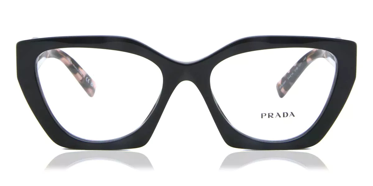 Prada PR 09YV 21B1O1 Women's Eyeglasses Black Size 54 (Frame Only) - Blue Light Block Available | SmartBuyGlasses Global
