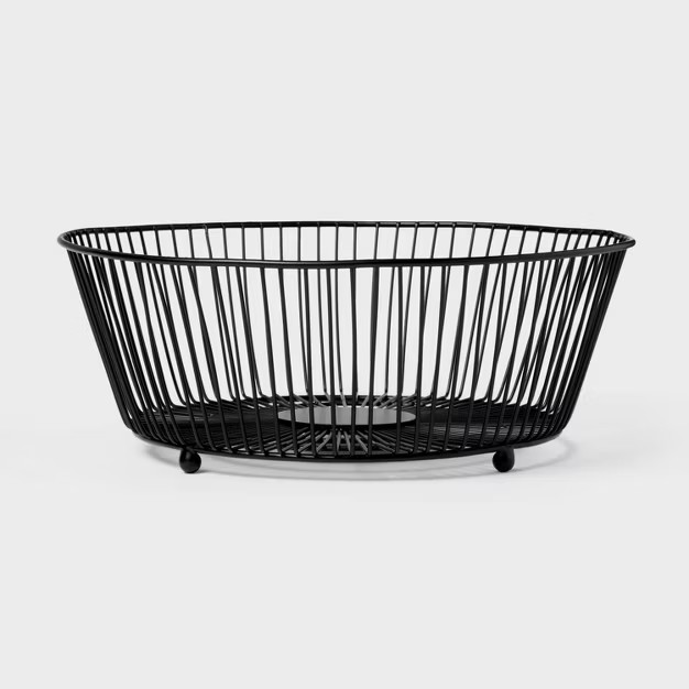 Iron Wire Fruit Basket Black - Threshold™ | Target