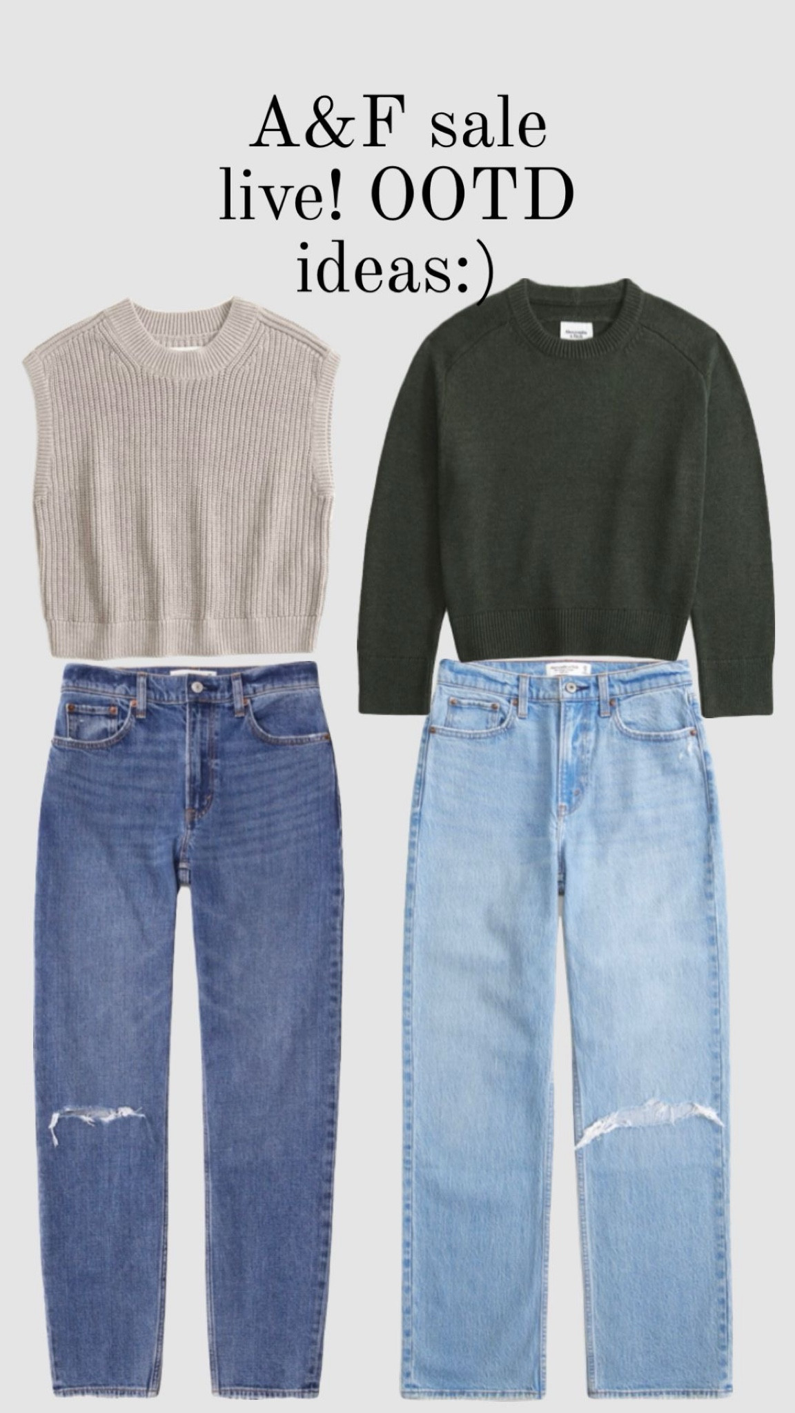 A&F sale is live right now! Take 20% off selected items. 

#LTKOver40 #LTKFallSale #LTKFindsUnder50