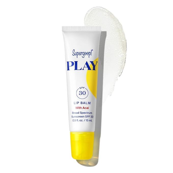 Supergoop! PLAY Lip Balm with Acai, 0.5 fl oz - SPF 30 PA+++ Broad Spectrum Sunscreen - Hydrating... | Amazon (US)