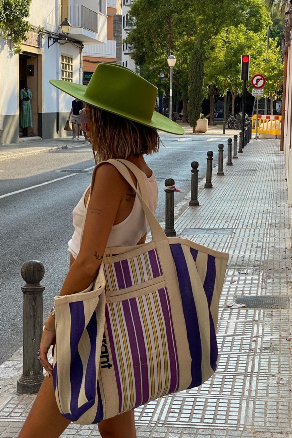 sac cabas à rayures, sac de plage, sac bleu et violet, sac cabas Isabel Marant, IT bag, sac tendance, sac été 

#LTKitbag #LTKSeasonal