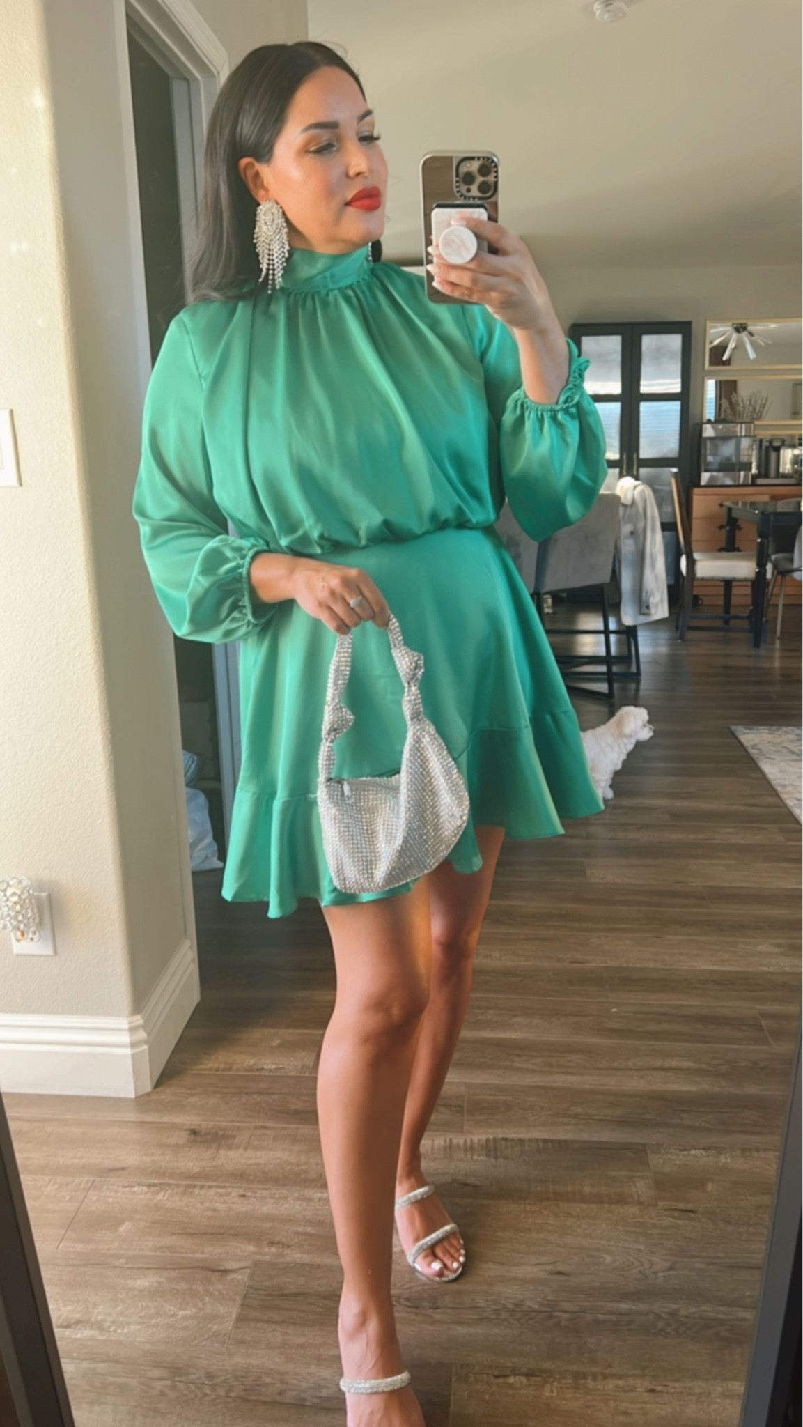 Emerald green is ✨ this dress is fully stocked and under $45!

#LTKSeasonal #LTKunder50 #LTKHoliday