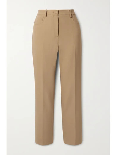 Theory - Canton Crepe Straight-leg Pants - Camel | NET-A-PORTER (US)