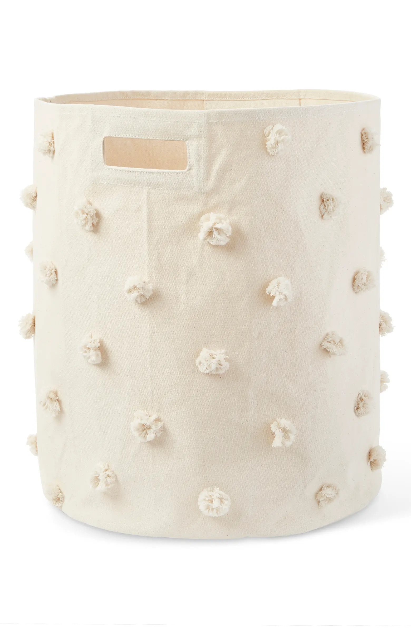 Pompom Canvas Hamper | Nordstrom