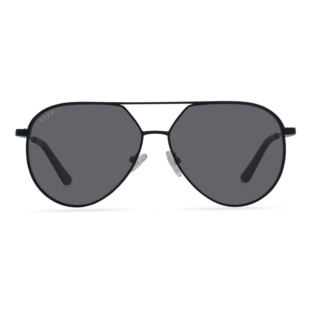 COLIN - BLACK + GREY + POLARIZED SUNGLASSES | DIFF Eyewear