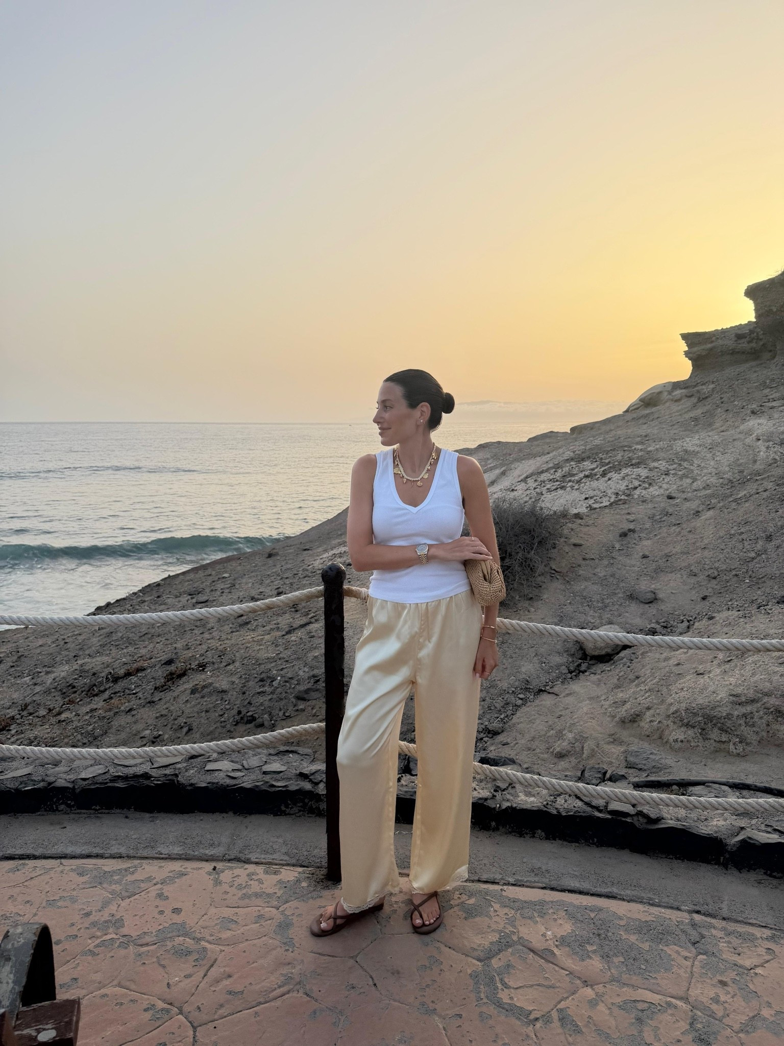 Silky satin trousers & a great vest ☀️

#LTKuk #LTKsummer #LTKeurope