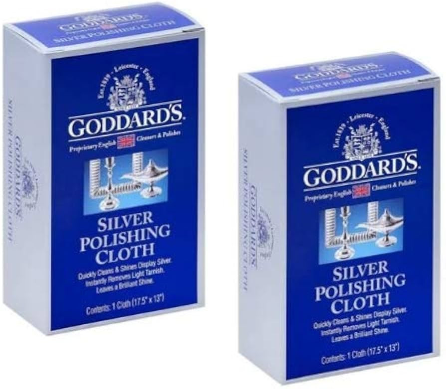 Goddard’s Sterling Silver Polishing Cloth for Jewelry – 100% English Cotton Silver Cleaning C... | Amazon (US)