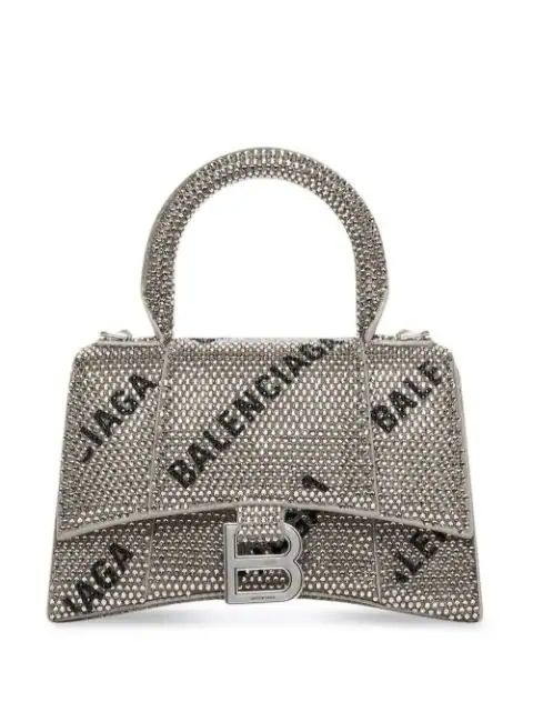 Balenciaga rhinestone-embellished Logo Tote Bag - Farfetch | Farfetch Global