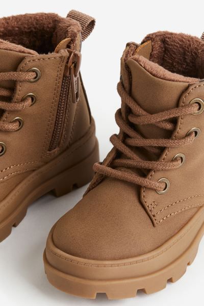 Warm-lined lace-up boots | H&M (US)