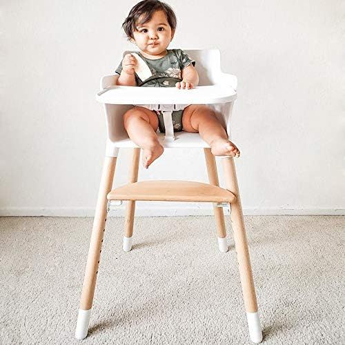 HAN-MM Baby High Chair, Wooden High Chair with Removable Tray and Adjustable Legs for Baby/Infant... | Amazon (US)