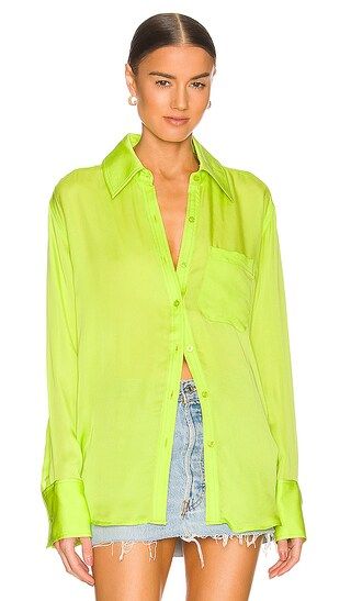 Lenae Shirt in Lime Green | Revolve Clothing (Global)