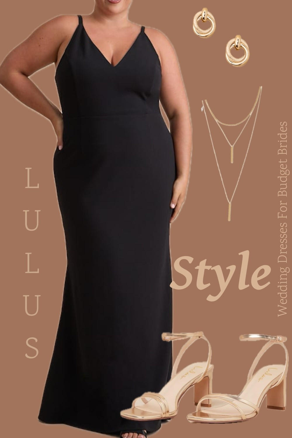 Black wedding guest dress and accessories at Lulus. Long formal gown for the curvy guest is $88.

Special occasion dress, party dress, plus size wedding guest dress, chic dress, event dresses. 

#LTKWedding #LTKSeasonal #LTKPlusSize
