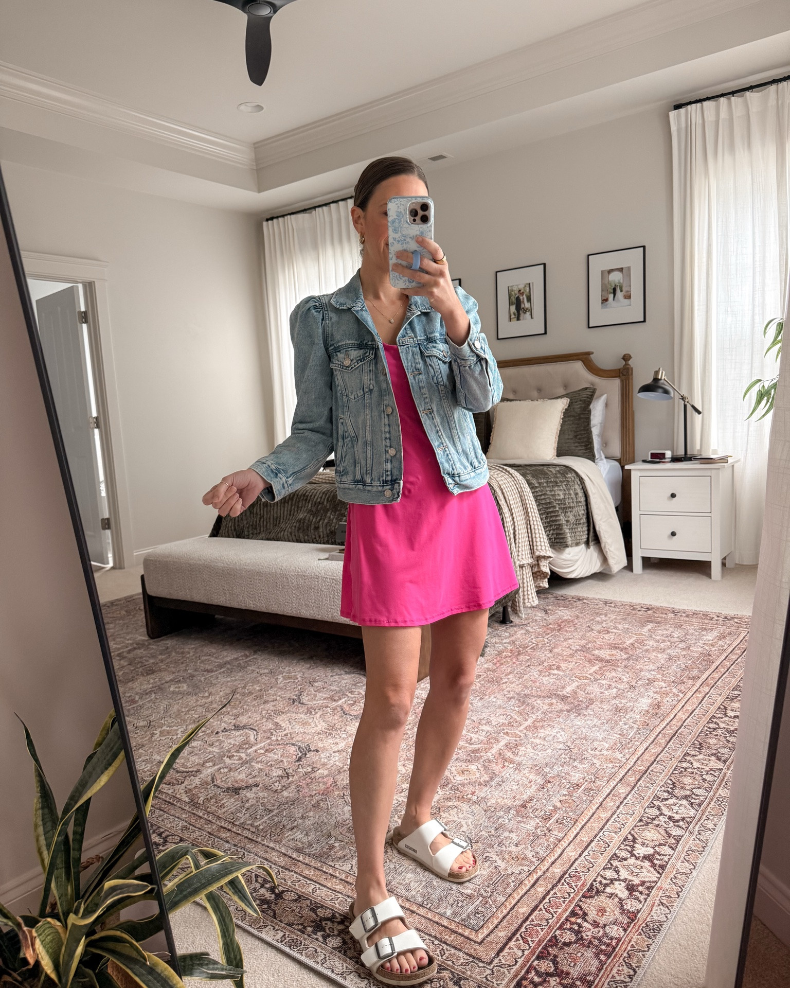 Casual mom outfit for sports drop-off + weekend kid activities 💕 This is actually a maternity dress, but it held its shape so well that I’m still wearing it after pregnancy. Easy, comfortable, and practical for mom life. I layered it with a denim jacket and Birkenstocks for a simple throw-on outfit that still feels put together.

#LTKmomlife #LTKBump #LTKootd