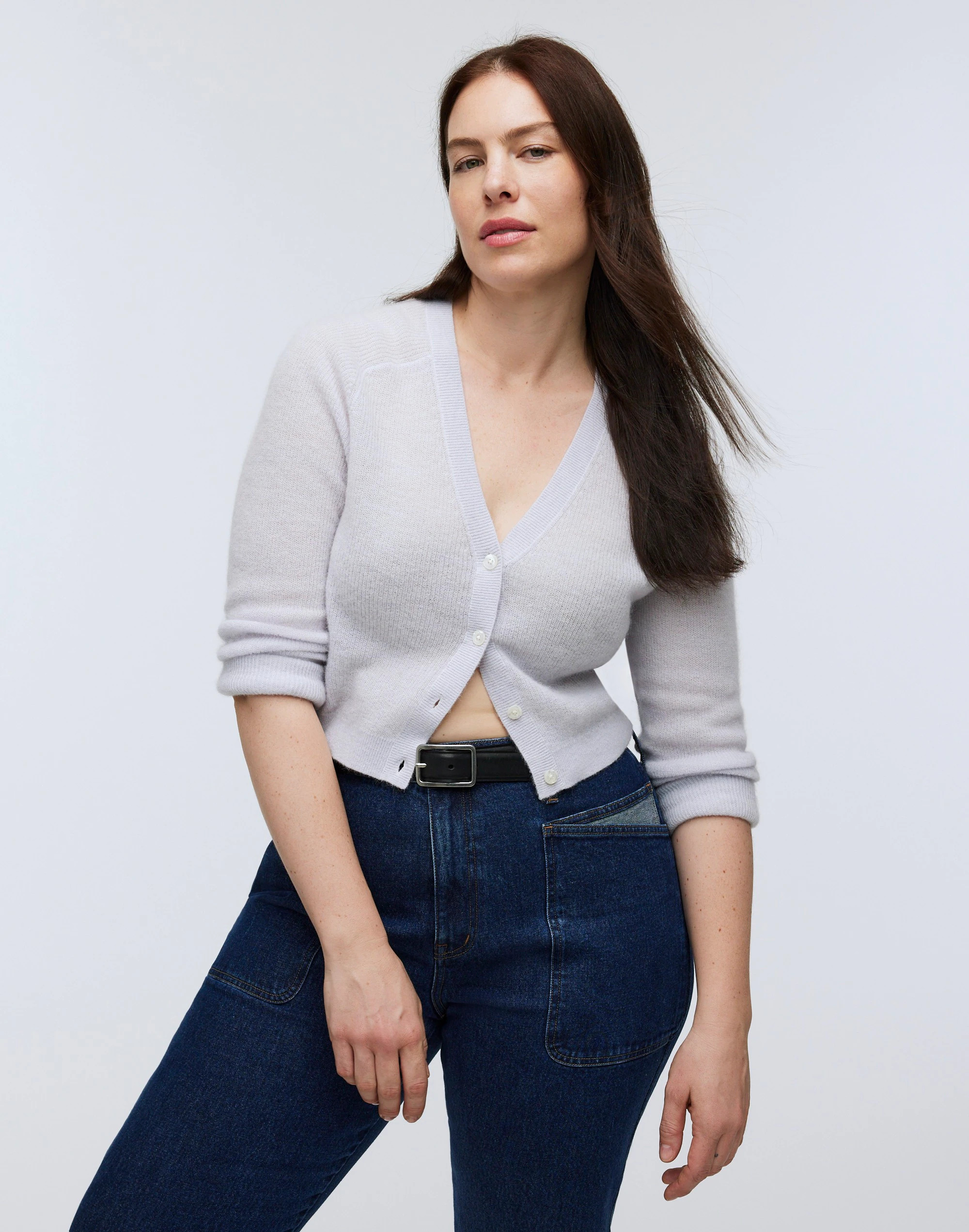 Alpaca-Blend V-Neck Cardigan Sweater | Madewell