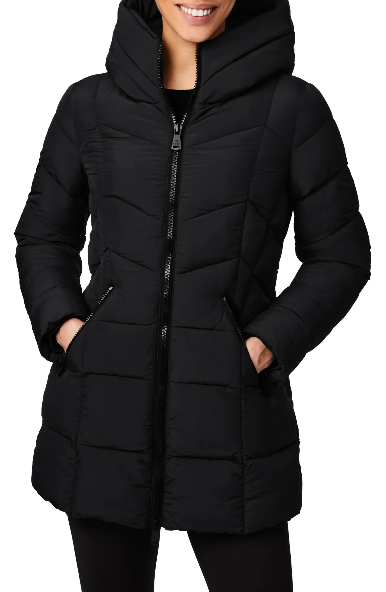 Bernardo Walker Hooded Water Resistant Puffer Jacket | Nordstrom | Nordstrom