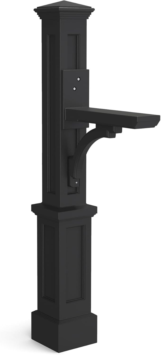 Mayne Newport Plus Mailbox Post with Standard Arm – Weather-Resistant, Durable Classic Design ... | Amazon (US)
