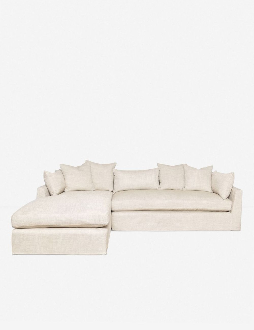 Parque Left-Facing Slipcover Sectional Sofa | Lulu and Georgia 