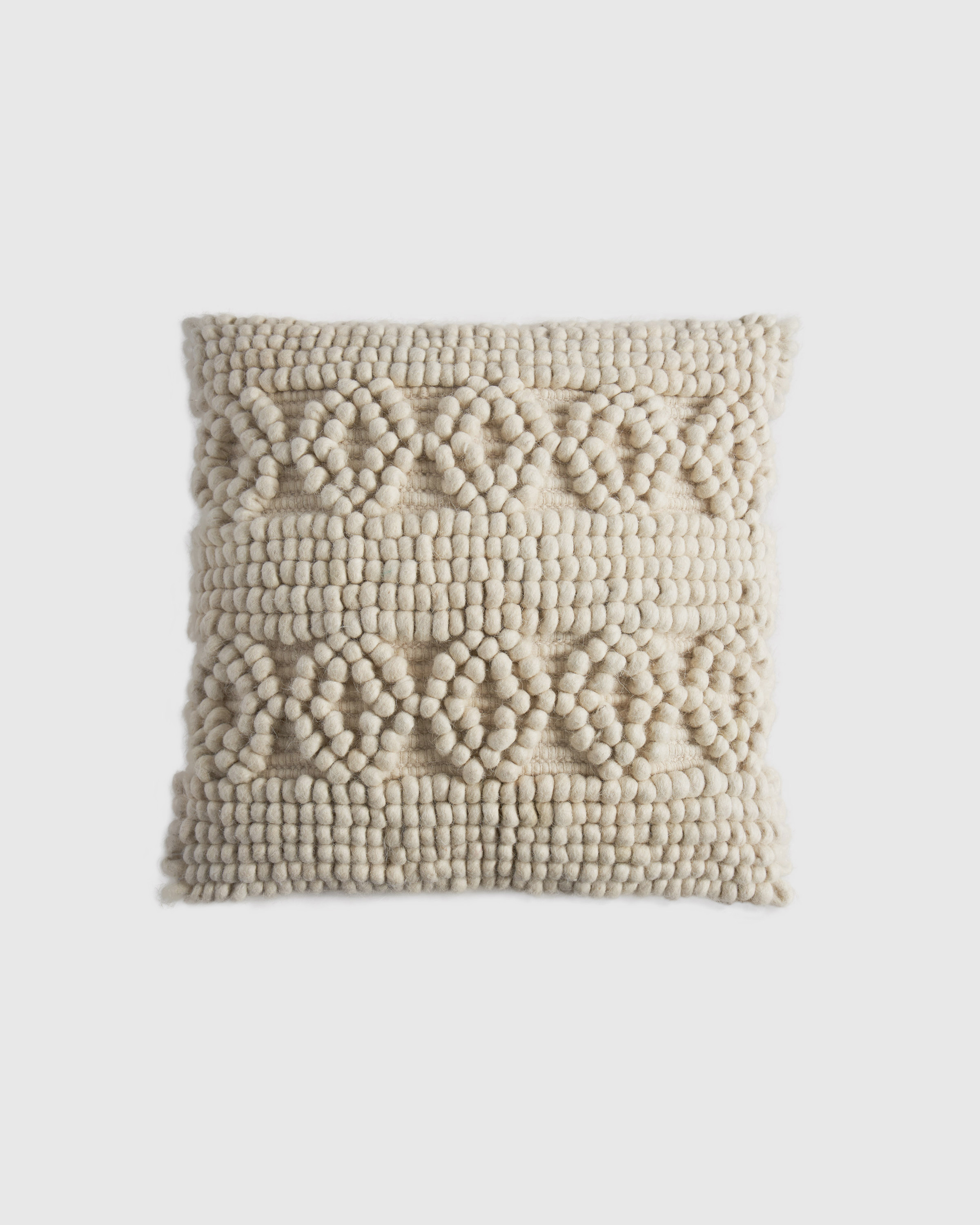 Quince | Kai Wool Pillow Cover in Ivory, Size 20x20 | Quince