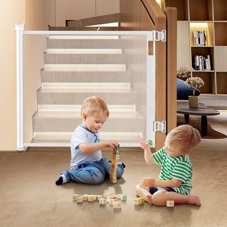 Retractable Baby Gate for Stairs Extra Wide Up to 59 /71 Safety Kids Child Pets Puppy Cat Dog Gates  | Walmart (US)