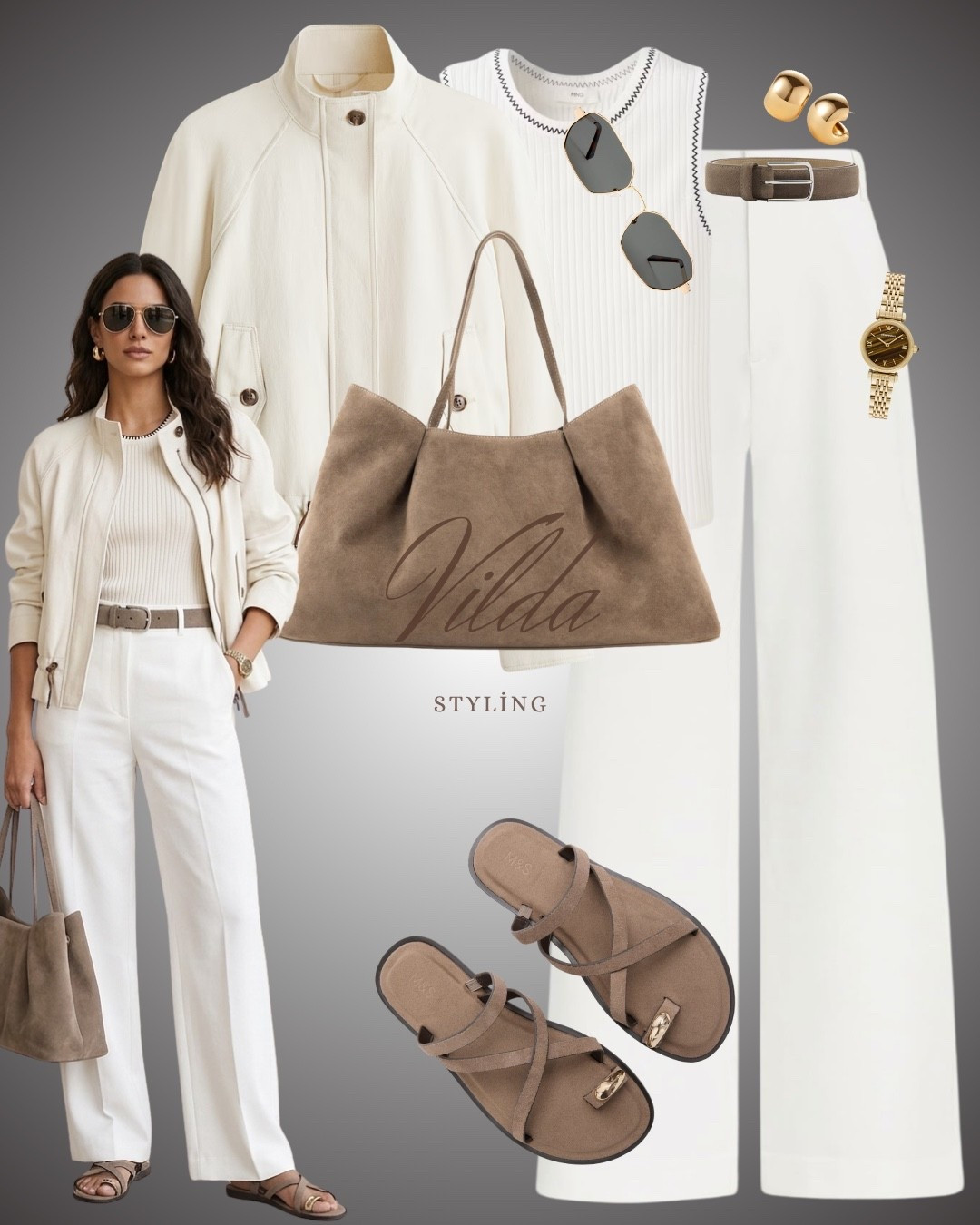 Creamy Monochrome & Earthy Suede✨
effortless, monochromatic, and incredibly polished. It’s the perfect transition look for those days when you want to feel comfortable without sacrificing an ounce of style. 
#QuietLuxury #NeutralOutfit #SpringStyle #MinimalistFashion #CleanGirlAesthetic 

#LTKspring #LTKstyletip #LTKsummer