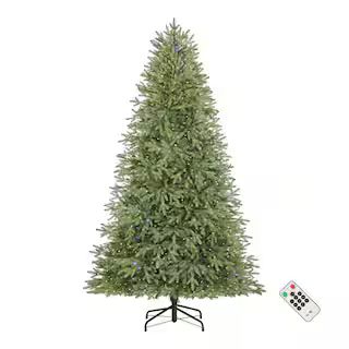 7.5 ft. Pre-Lit LED Jackson Noble Artificial Christmas Tree | The Home Depot