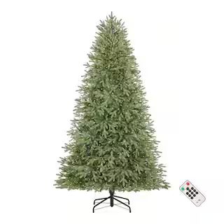 Home Accents Holiday 7.5 ft. Pre-Lit LED Jackson Noble Artificial Christmas Tree W14N0202 - The H... | The Home Depot