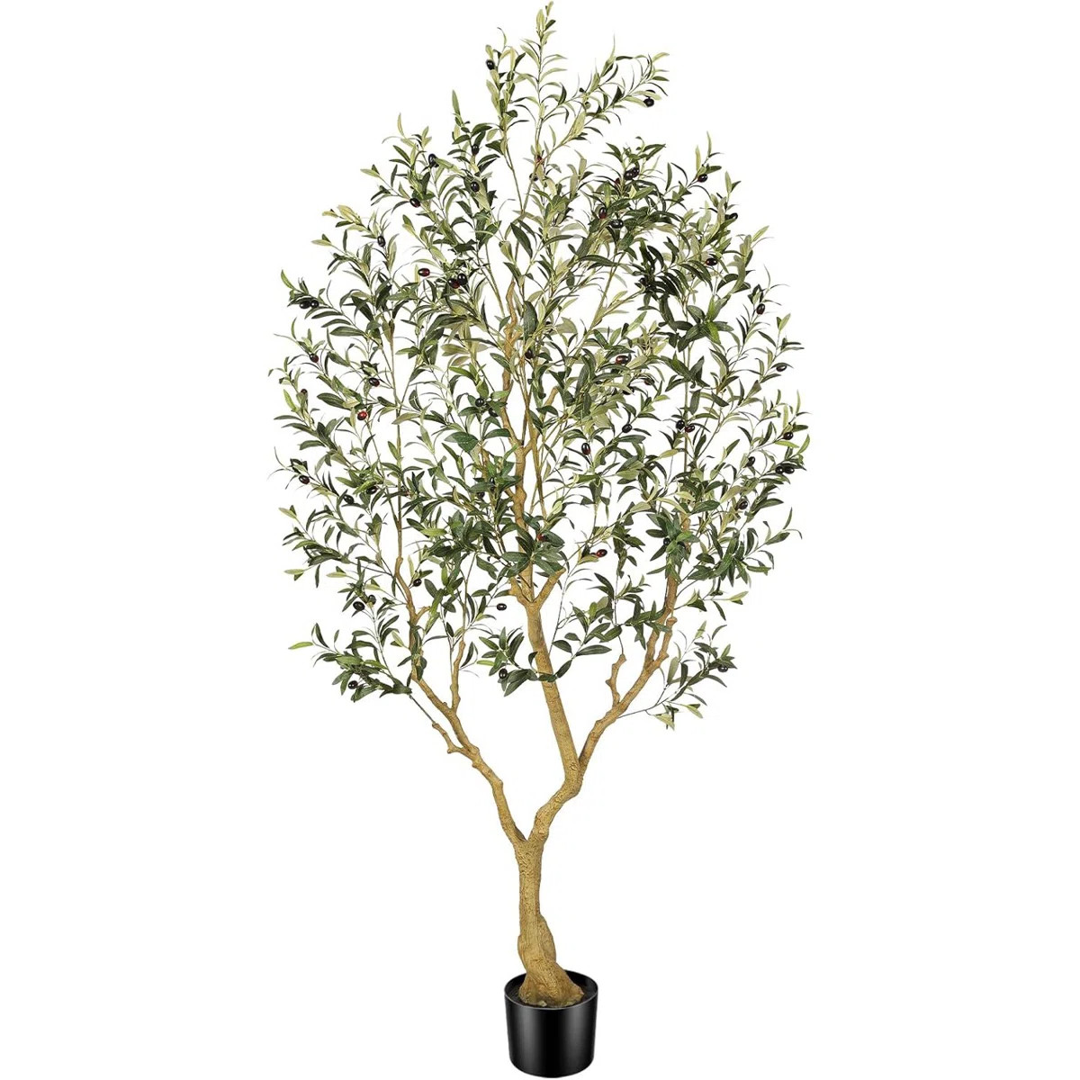 Faux Olive Tree with Fruits, Lifelike Artificial Olive Tree for Indoor and Outdoor Decor | Wayfair North America
