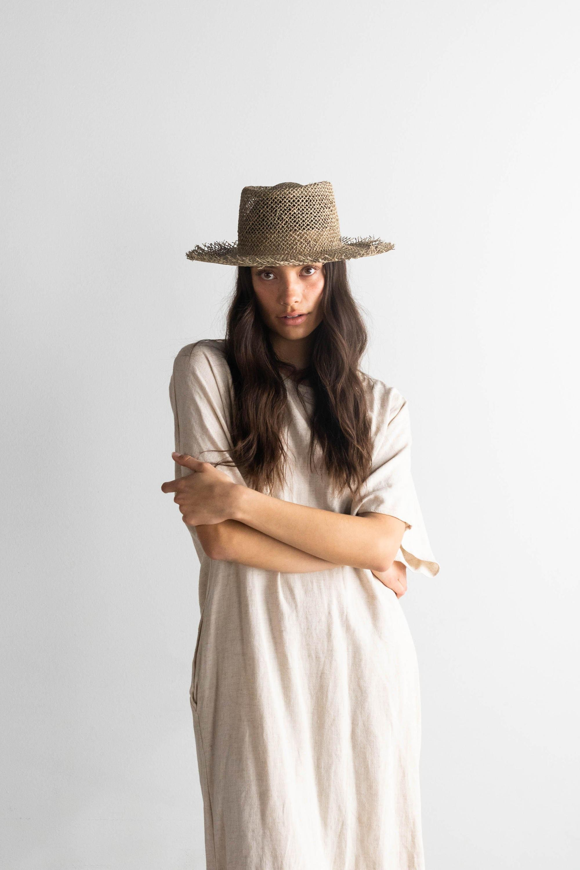 Willa - Woven Seagrass Gambler | Gigi Pip