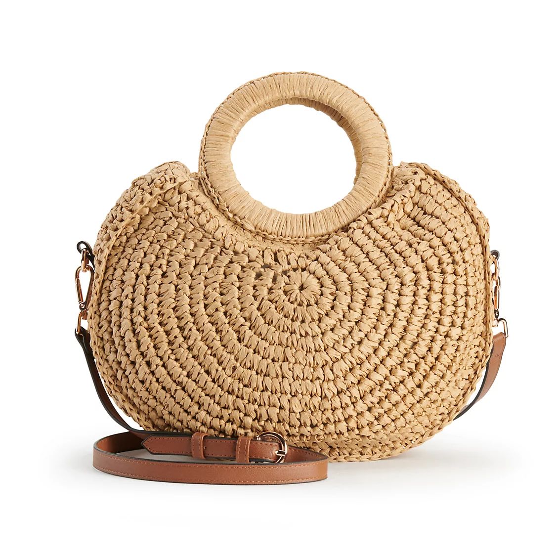 LC Lauren Conrad Large Ring Woven Crochet Crossbody Bagby LC Lauren Conrad Be the first to   Writ... | Kohl's