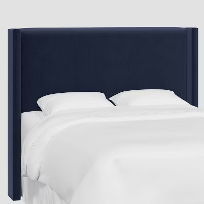 Twin Austin Wingback Headboard: Luxe Velvet, Pine Frame, Box Spring Mount - Threshold™ | Target