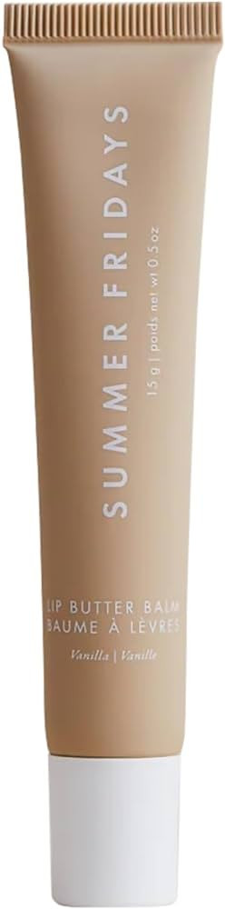 Summer Fridays Lip Butter Balm - Day/Night Hydrating Lip Mask - Shea Butter, Vegan - Vanilla (0.5 Oz) | Amazon (US)