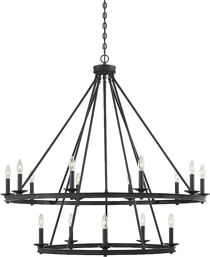 Savoy House 1-312-15-44 Middleton 15-Light Classic Bronze Modern Farmhouse Industrial Circular Ri... | Amazon (US)