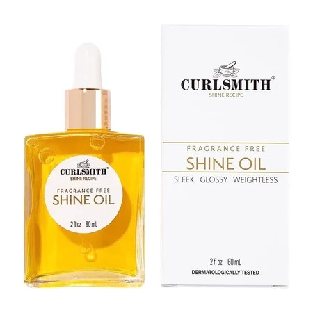 CURLSMITH - Shine Oil Sensitive Fragrance Free for All Curl and Hair Types Vegan 2 fl oz | Walmart (US)