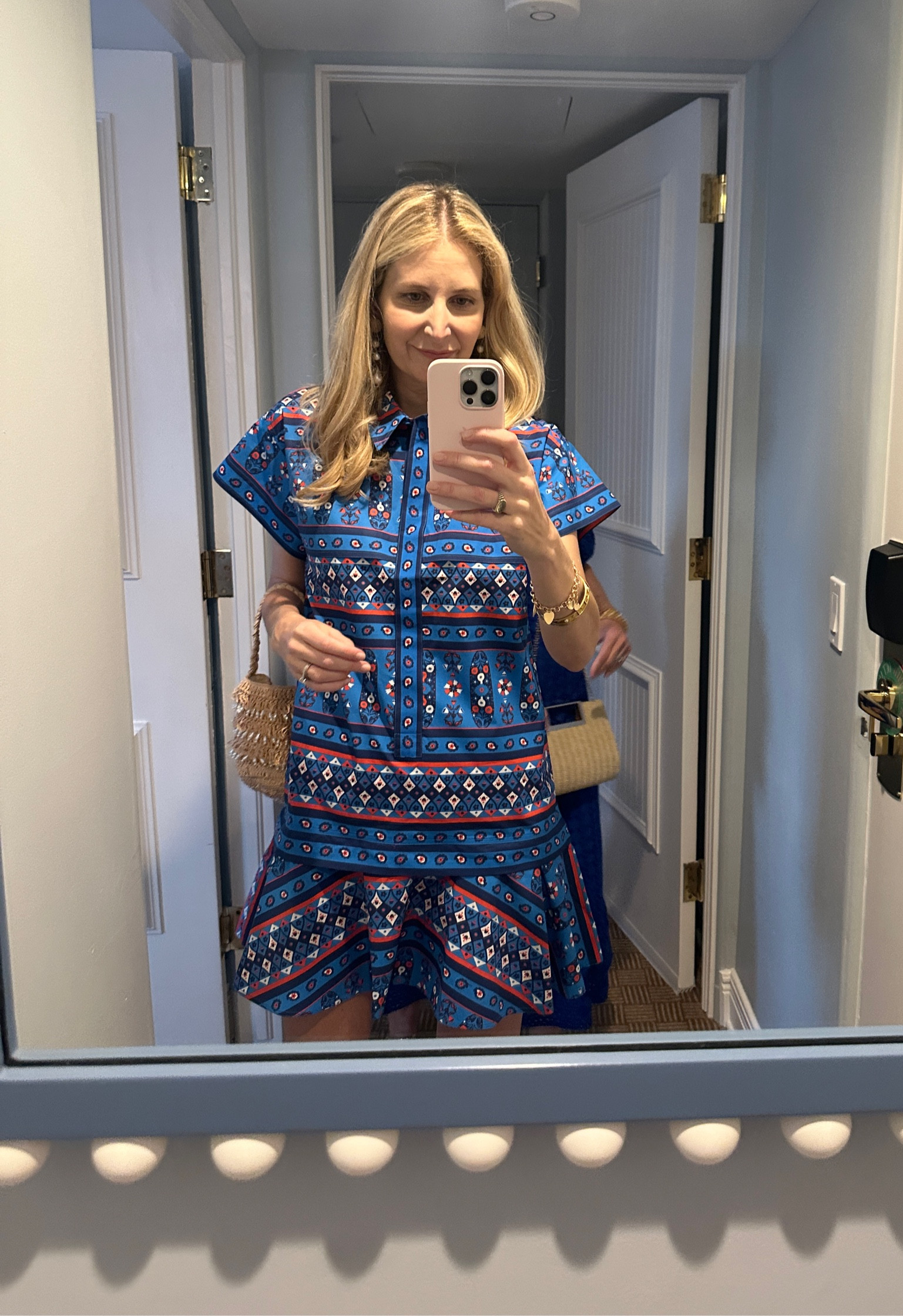 Fall dress. Hunter bell. Target bag.