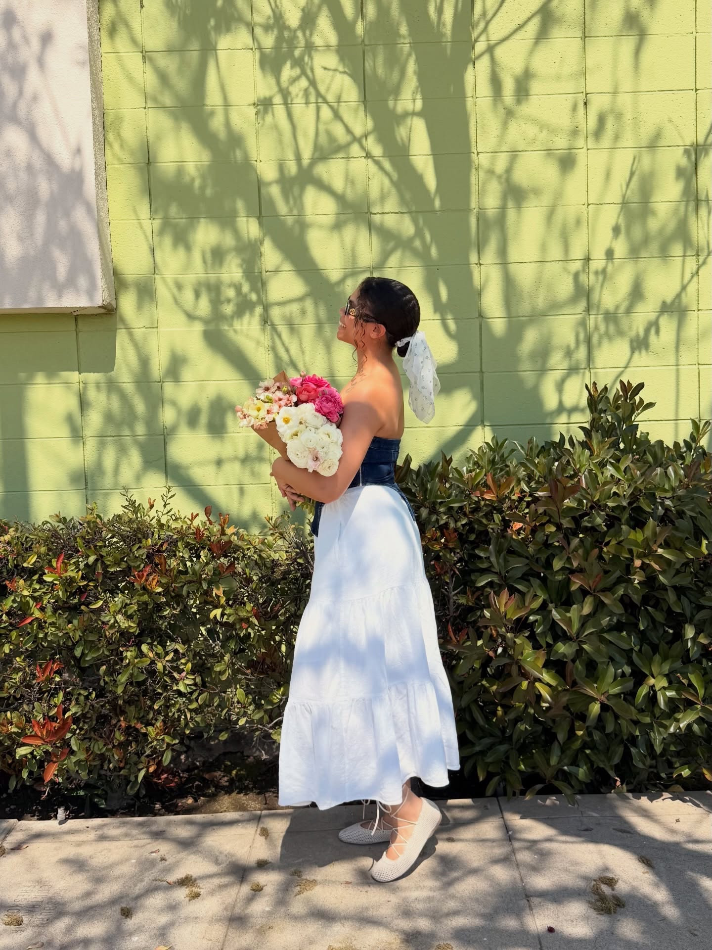 how life feels right now 💐🌞✨

soft sundays, fresh blooms, and the sweetest little moments.

wore the dreamiest outfit for church + farmers market this morning and felt so feminine & put together all day
.
.
.
.
#ltkstyle #springoutfits #feminineenergy #softgirlaesthetic #sundayoutfit effortlessstyle
ltk outfit, sunday outfit idea, church outfit, feminine outfit, spring outfit inspiration, farmers market outfit, soft girl outfit, midi skirt outfit, denim corset top outfit, ballet flats outfit, effortless feminine style, california style, brunch outfit idea, romanticizing life outfit

#LTKdayinmylife #LTKSeasonal #LTKootd