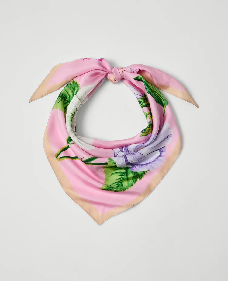 Floral Silk Scarf | Ann Taylor