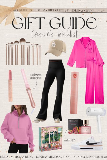 Cassie’s Christmas Wishlist ✨ Here’s everything I’m currently wanting ☺️

These Victoria’s Secret satin pajamas are so cute! My sisters and I are planning to all get a pair to wear Christmas morning 🎄 And these Abercrombie flare leggings are so flattering! I have the Olive and now I want them in black 😍

Any of these items would make great Christmas gifts for girls in your life!

#holidaygiftguide #collegegirlgifts #giftsforgirls gifts for her, gift guide for her, gifts for sister, gifts for girlfriend, gifts for daughter, satin pajama set, Amazon gift ideas, Amazon gifts for her, gifts for teen girls, teen girl gifts, teenage girl gifts, gifts for college girl, college girl gifts, Nike Court Legacy Lift, Beachwaver curling iron, Tarte juicy lip plump, pink satin pajamas, Tarte lip plump

#LTKGiftGuide #LTKHoliday #LTKSeasonal