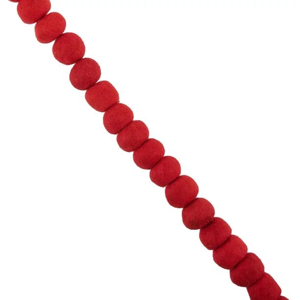 6FT WOOL GARLAND RED - Walmart.com | Walmart (US)