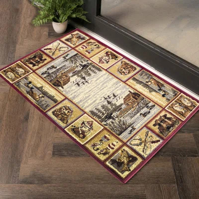 Area Rug, To Static Electricity Shaggy In., Made Red Polypropylene Area Rug, Nature's Nest Gccbl3003, Stain , For Shoe ClosetFrom Soft | Wayfair North America