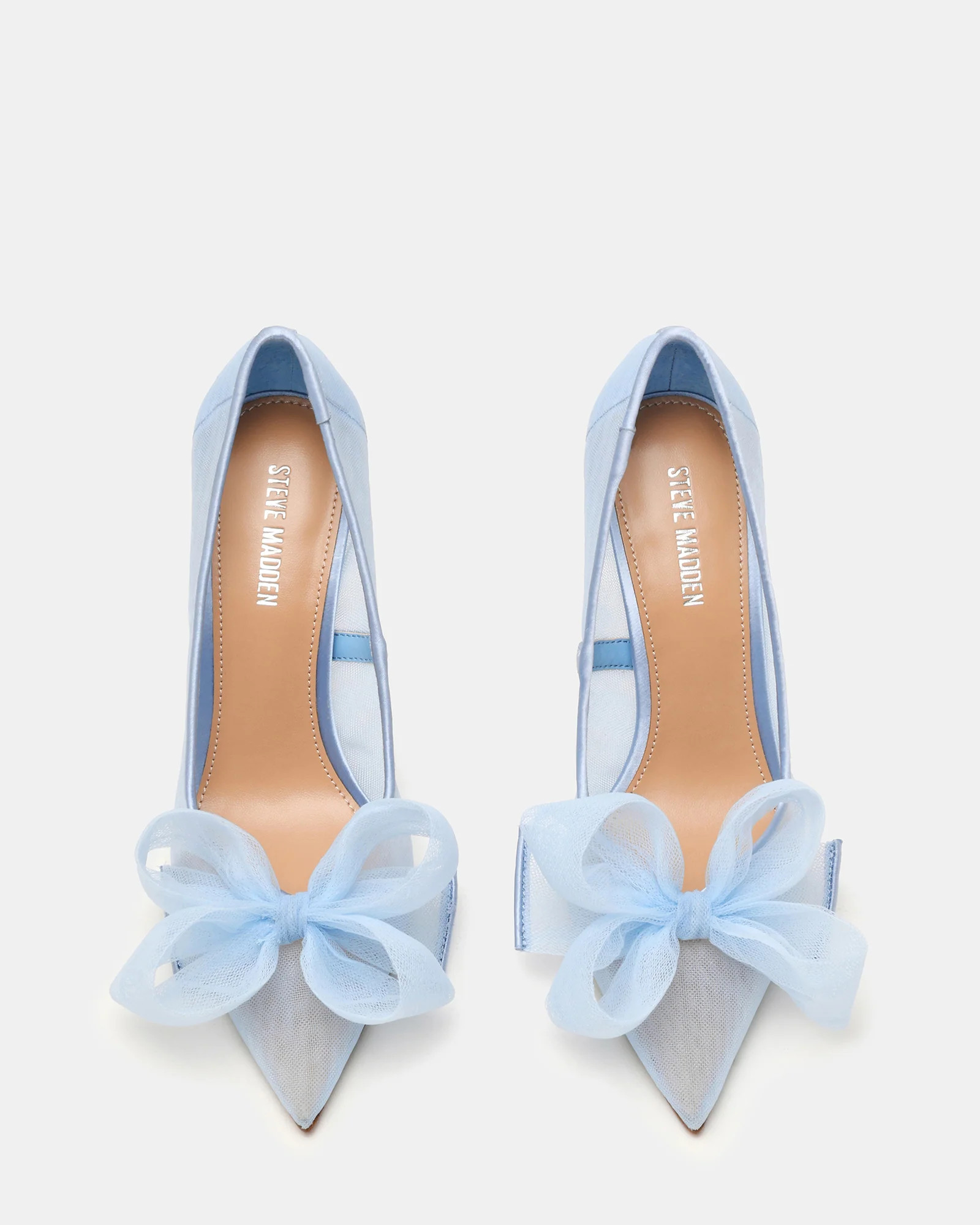 TAFFY Blue Bow Pointed-Toe Stiletto Pump Women's Heel | Steve Madden (US)