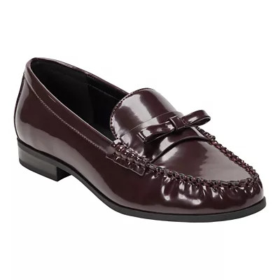 Bandolino Women's Laynei Almond Toe Slip-on Casual Loafers, Red, 6M | Belk